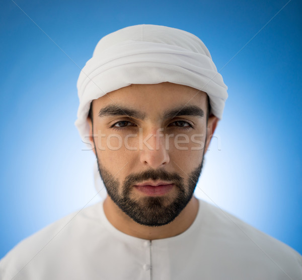 Attractive arabic man of Gulf Stock photo © zurijeta