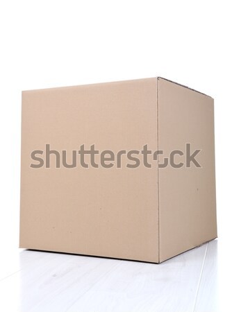 Paper box for packaging isolated Stock photo © zurijeta