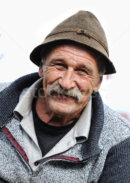 Nice immagine felice vecchio sorridere faccia Foto d'archivio © zurijeta