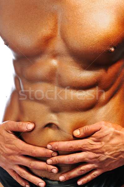 The Perfect male body isolated, bodybuilder champ Stock photo © zurijeta