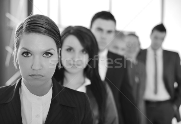 Squadra di affari sei persone bellezza suit lavoro squadra Foto d'archivio © zurijeta