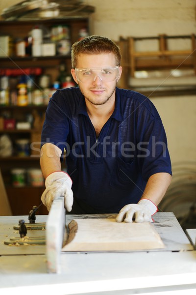 Craft worker working at workshop Stock photo © zurijeta