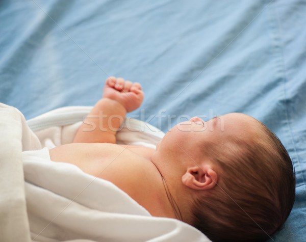 Stock photo: Newborn baby first days