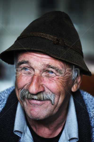 Retrato viejo bigote naturaleza ancianos persona Foto stock © zurijeta
