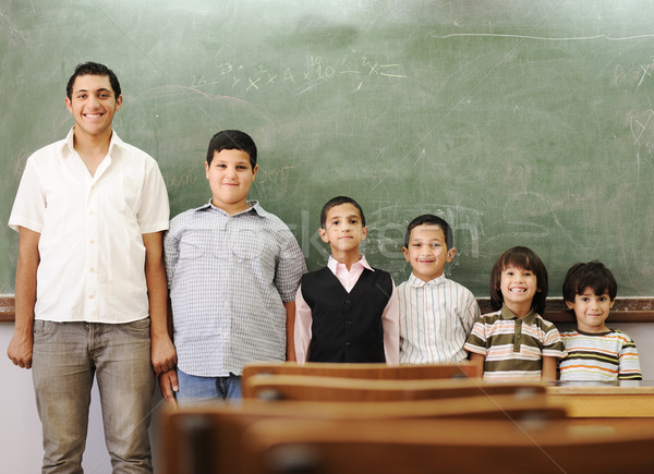 School student generations steps, from preschooler to university Stock photo © zurijeta