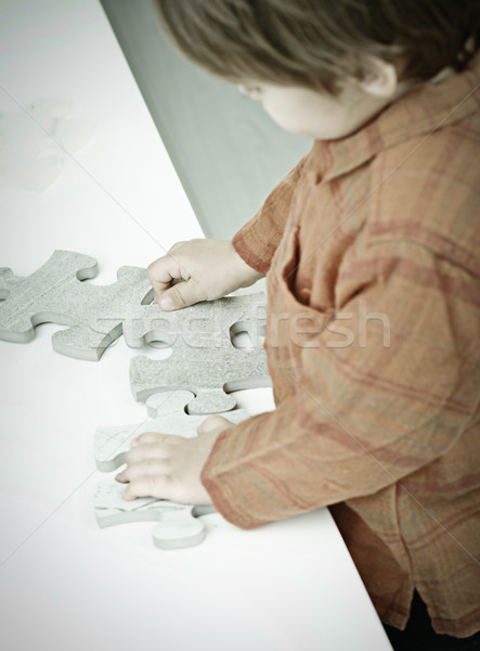 Stock photo: Baby two years old posing for old fashioned look photography