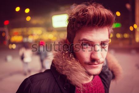 Stockfoto: Jonge · mannen · vergadering · stoel · kamer · business · meisje