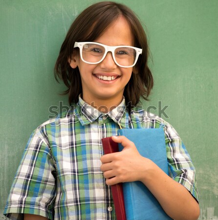 Happy school boy posing for education portrait Stock photo © zurijeta