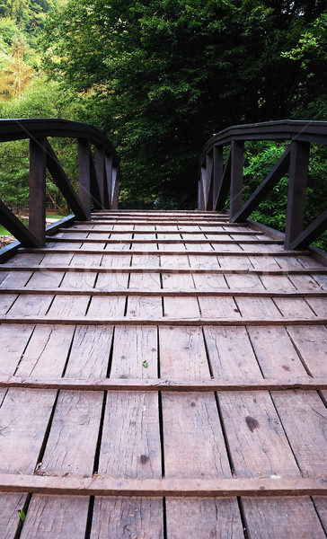 Stock photo: Wooden bridge