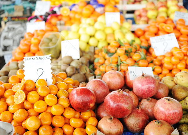 Meyve sebze pazar çarşı gıda sağlık Stok fotoğraf © zurijeta