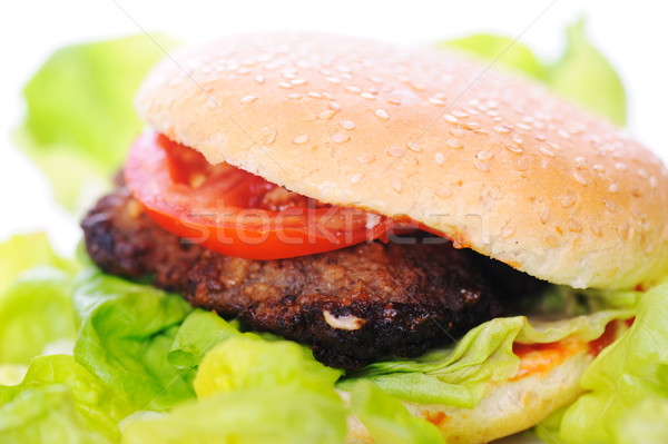 Burger, fast food Stock photo © zurijeta