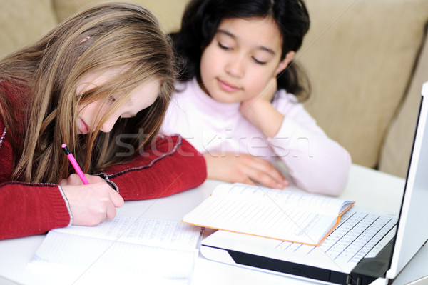 Stockfoto: Jeugd · laptop · leren · spelen · school · student