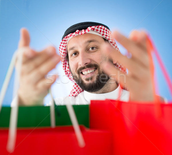 Arabian mall shopper Stock photo © zurijeta