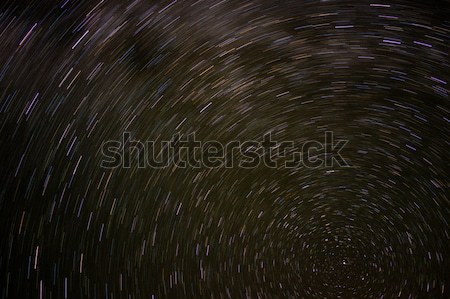 Sky star trails background Stock photo © zurijeta