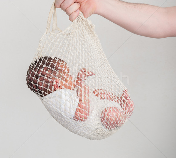 Newborn baby first day delivery hold Stock photo © zurijeta