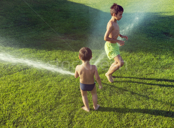 Besten Sommerurlaub Urlaub Wasser glücklich Stock foto © zurijeta