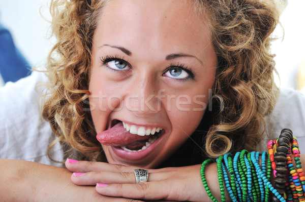 Prost Teen fată mână Imagine de stoc © zurijeta