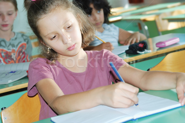 Pupil activities in the classroom at school Stock photo © zurijeta
