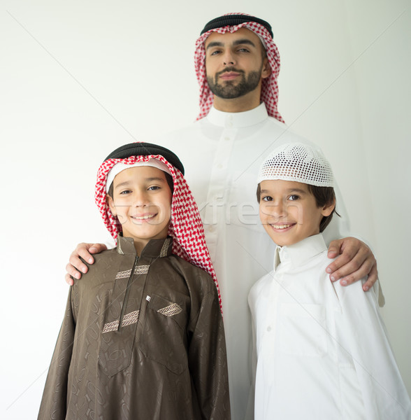 Retrato oriente médio homem crianças árabe jovem Foto stock © zurijeta
