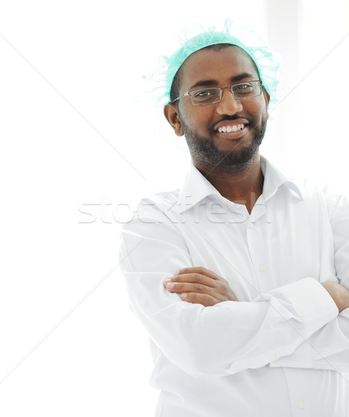 African American Arabic Doctor Stock photo © zurijeta