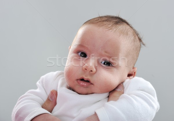 Pasgeboren baby moeders armen portret familie Stockfoto © zurijeta