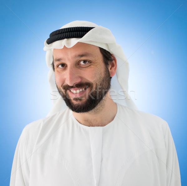 Arabic happy man posing Stock photo © zurijeta