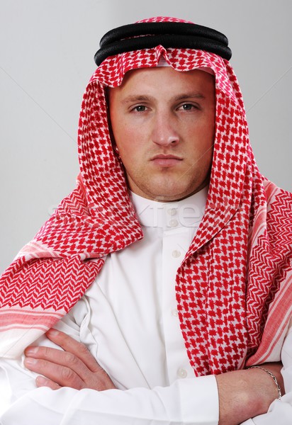Сток-фото: арабский · человека · портрет · бизнесмен · Ислам · одежду