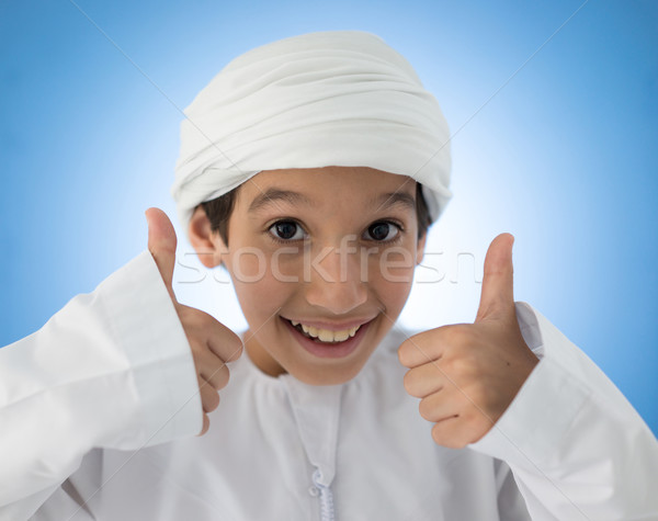 Cute Arabic kid Stock photo © zurijeta