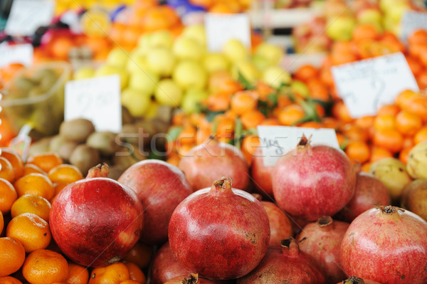 Meyve sebze pazar çarşı gıda sağlık Stok fotoğraf © zurijeta