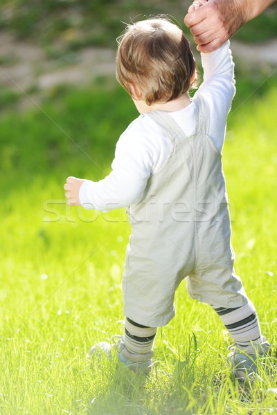 The first steps of the kid Stock photo © zurijeta