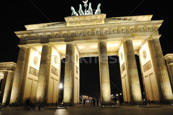 Brandenburg Gate at night Stock photo © zurijeta