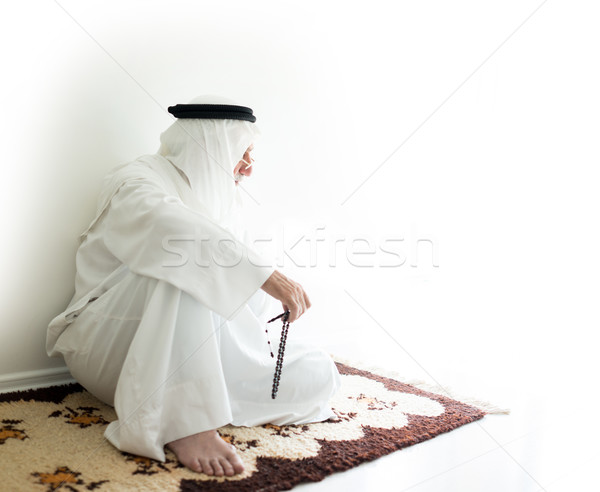 арабский человека сидят землю традиционный Сток-фото © zurijeta