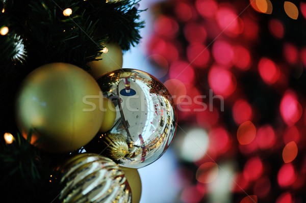 Christmas różny prezenty zielone zamazany Zdjęcia stock © zurijeta