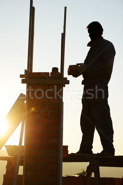 Working and building on new house project Stock photo © zurijeta