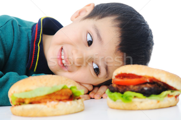 Burger, fast food Stock photo © zurijeta