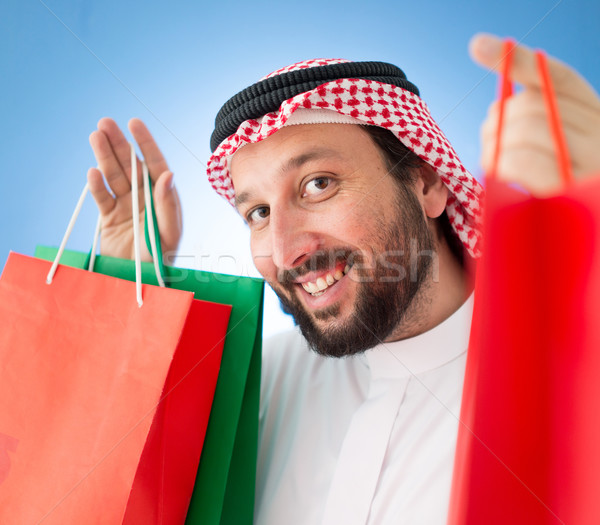 Arabian mall shopper Stock photo © zurijeta