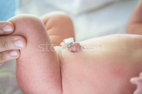 Newborn baby belly-button Stock photo © zurijeta