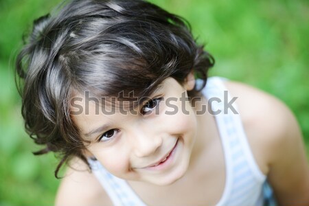 Portret weinig buiten gezicht Stockfoto © zurijeta