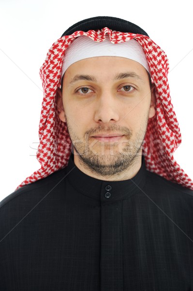 Man wearing arabic middle eastern traditional clothes Stock photo © zurijeta