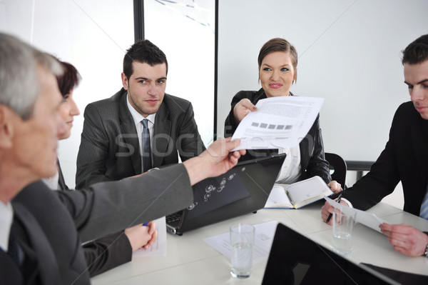 Portrait of businesspeople having a business meeting Stock photo © zurijeta