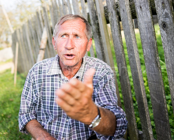 Portrait of senior man outdoors Stock photo © zurijeta