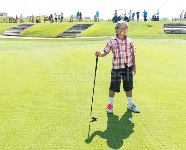 Playing golf at club Stock photo © zurijeta