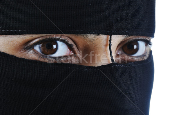 Asian arabic muslim woman with significant clothes  Stock photo © zurijeta