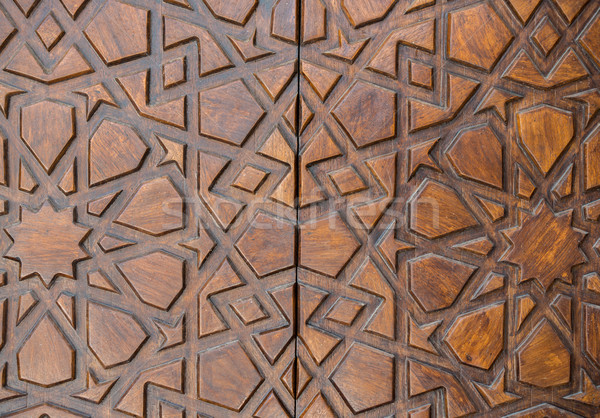 Wood carving pattern Stock photo © zurijeta