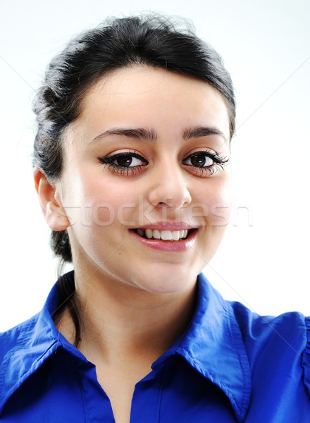 Beauty brunette female portrait Stock photo © zurijeta