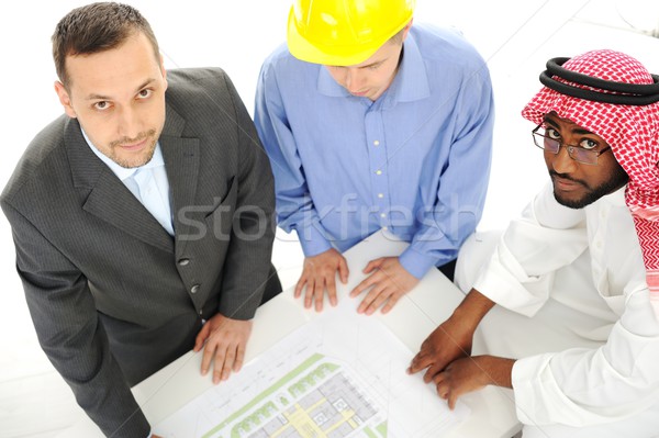 Nahen Osten Engineering Design Projekt Business Stock foto © zurijeta