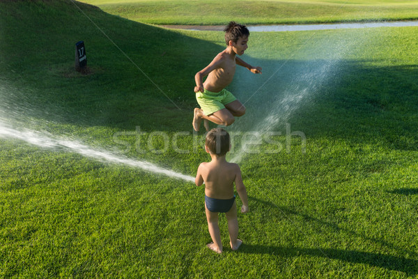 Besten Sommerurlaub Urlaub Wasser glücklich Stock foto © zurijeta