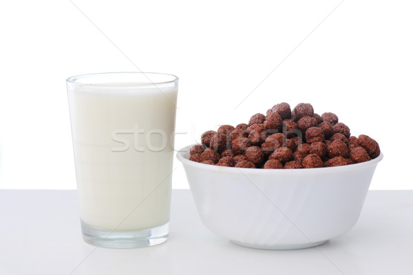 Milk, flakes, childhood Stock photo © zurijeta