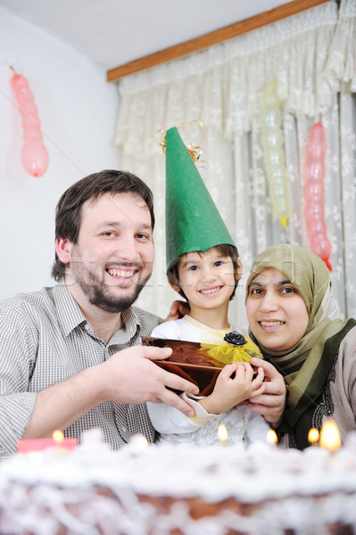 Muslim family birthday Stock photo © zurijeta