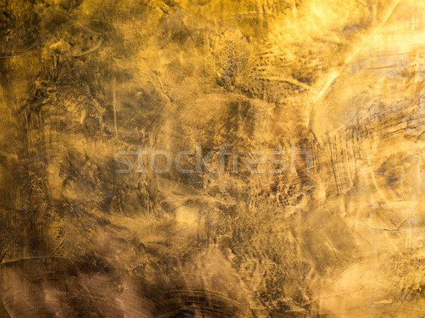 Detail wall gold plaster texture background Stock photo © zurijeta